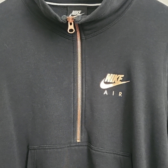 Nike Gold and Black Quarter-Zip Sweatshirt - Picture 4 of 6